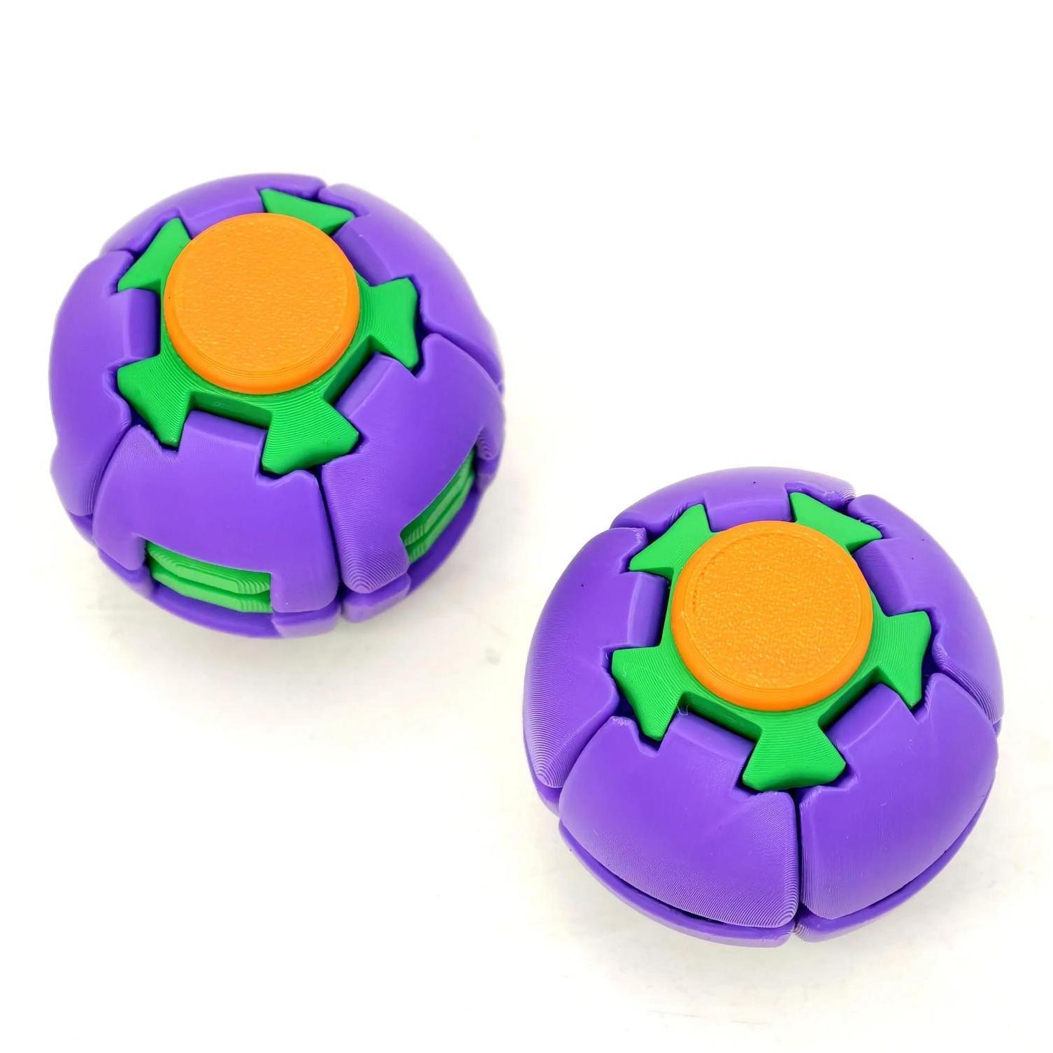 Rotating Hand Fidget Ball Toy, Spin & Twist Sensory Desk Toy for Stress Relief, Focus and Relaxation
